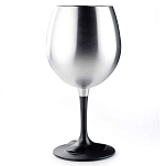 Gsi outdoors 63310 Glacier Бокал для красного вина из нержавеющей стали Бесцветный Silver / Black