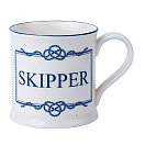 Купить Кружка "Skipper" Nauticalia 6288 Ø89мм 100мм 360мл из белого фарфора с синей надписью 7ft.ru в интернет магазине Семь Футов