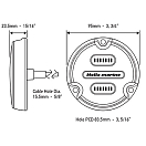 Купить Hella marine 4025000 Apelo A1 Подводный белый/синий светодиодный свет Серебристый Grey 1800 Lumens  7ft.ru в интернет магазине Семь Футов