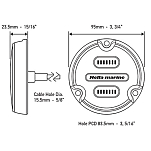 Hella marine 4025000 Apelo A1 Подводный белый/синий светодиодный свет Серебристый Grey 1800 Lumens 