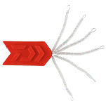 Daiwa SF384841 Classic Long Пробки Красный  Clear M 
