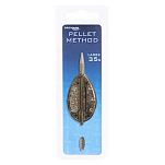 Drennan TFM003 Pellet Method L Кормушка фидерная прикормочная Бесцветный Brown 35 g