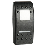 Клавиша со светящимся символом "Аэрационный компрессор" Carling Technologies Contura II из черного поликарбоната, Osculati 14.193.96