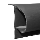 Купить Привальный брус Р-образный однослойный из ПВХ Dock Edge Premium 1001-B-F 2,44 м черный 7ft.ru в интернет магазине Семь Футов