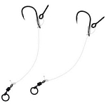 Mikado AMC-PCRL-2 Chod Rig Связанные Крючки 8 см Серебристый Black 2 