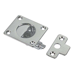 Foresti & suardi 5050145 Ручка люка из хромированной латуни Silver 50 x 42 mm 