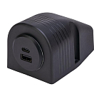 SEATEC Двойная розетка USB / USB-C/A, вкл. корпус для поверхностного монтажа