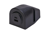 SEATEC Двойная розетка USB / USB-C/A, вкл. корпус для поверхностного монтажа