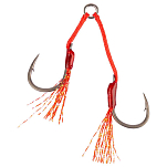 Mustad A-Assist2-2/0-2A Alpha Light Flash Double Вспомогательный крючок TitanX 2/0