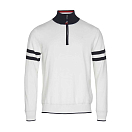 Купить Sea ranch 21-7-252-1073-XXL Свитер с полумолнией Ayden Белая Pearl / Dark Navy 2XL 7ft.ru в интернет магазине Семь Футов