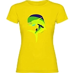 Kruskis 11502302xxlk030 Футболка с коротким рукавом Jumping Dorado Yellow 30x25x2 2XL