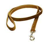 Kentucky 42539-44-120 бархат 20 mm Поводок Коричневый Mustard 120 cm