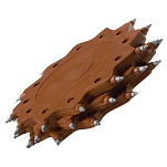 Tercoo 41.01002 Двойной вращающийся диск Коричневый Brown