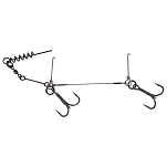 Savage gear SVS61775 Titanium Corkscrew Тройной Крючок Silver 2/0