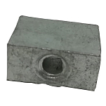 Recmar REC01256 РЭЦ Tohatsu Mega Zinc 01256 Tohatsu Mega Zinc Анод Серебристый Grey 80 x 120 mm 