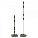 YACHTICON 09478 Алюминиевая сверхмягкая щетка для мытья с боковой щетиной / Длина: 980 - 1680 мм