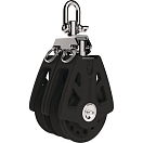 Купить Двухшкивный однообушковый блок Lewmar Syncro 29926002 8 - 10 мм 800 - 1600 кг чёрный 7ft.ru в интернет магазине Семь Футов