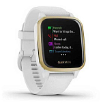 Garmin 010-02427-11 Venu SQ Часы Белая  Light Gold / White