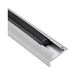 Вставка из ПВХ для алюминиевого профиля 11.5x7мм 24м черная, Osculati 44.485.27