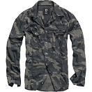 Купить Brandit 4005-4-XL Рубашка с длинным рукавом Slim Серый Dark Camo XL 7ft.ru в интернет магазине Семь Футов