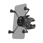 Крепление для большого телефона RAM MOUNTS X-Grip со струбциной Medium Tough-Claw 25 - 41 мм   RAM-HOL-UN10-404-2U