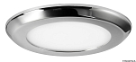 Накладной LED светильник Luna 12В 4.8Вт 420Лм белый свет накладка из нержавеющей стали, Osculati 13.410.01