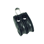 Barton marine 7801210 350kg 8 mm Двойной фиксированный шкив Золотистый Black 30 x 70 mm 