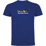 Kruskis CA65500505K034 Футболка с коротким рукавом Fishing Fever Голубой Royal Blue 2XL