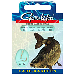 Gamakatsu 140126-01000-00020-00 Booklet Carp 3310F Палатка Крюк 0.200 мм Черный NS Black 10 