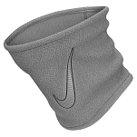 Nike N1000656076OS Шарф-хомут Fleece 2.0 Серый  Smoke Grey / Black