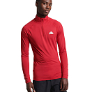 Superdry MS110106A-YGK-M Базовый слой с длинным рукавом Half Zip Base Layer Красный Carmine Red M