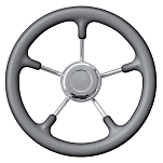 Savoretti 4345735 Мягкий полиуретановый руль Серебристый Grey 350 mm 