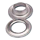 Купить Plastimo 18228 Кнопка из хромированной латуни Серебристый Grommet + Washer (10 pcs) 10 mm  7ft.ru в интернет магазине Семь Футов