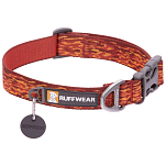 Ruffwear 25204-9171114 Flat Out Собачий ошейник Красный Ember Distortion 28-36 cm