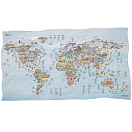 Купить Awesome maps FIS-TOW-783 Полотенце с картой рыбалки Best Fishing Spots In The World Многоцветный 7ft.ru в интернет магазине Семь Футов