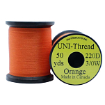 Uni products Z35WOR-UNIT линия Thread 42 m  Orange Waxed 3/0
