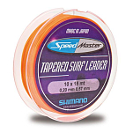 Shimano fishing SMTLSF1850 Speedmaster Tapered Surf Leader 10x15 M Линия Оранжевый Orange 0.18-0.50 mm 