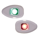 Комплект бортовых огней без отверстий Lalizas Micro LED 12 74357 112,5° цвет белый свет красный/зелёный