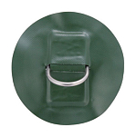 Кольцо D-образное малое, зеленое Sun Selection SSCL00045005-4