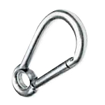Plastimo 29740 Captive Eye Карабин Серебристый Stainless Steel 6 mm 