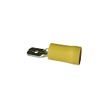 Oem marine cm637 плоский мужской терминал 6.3 mm 100 Единицы Yellow 12x10x10 2.5-6 mm2