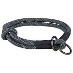 Trixie 1984301 ошейник для собак Soft Rope  Black / Grey 30 cm