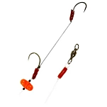 Wizard 79329-112 связанный крючок Surface Livebait Monster Round Black / Green 9/0-11/0