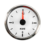 Часы кварцевые, аналоговый белый циферблат, нержавеющий ободок, д. 52 мм KUS JMV00263_KY09100_sale