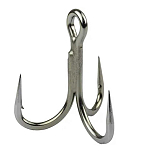 Mustad JL74NP-TS-1-6U Jaw Lok 4X Strong Колючий Тройной Крючок 6 единицы измерения Silver 1