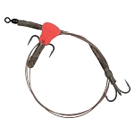 Fox rage FRR023-UNIT связанный крючок Predator Twin 52 cm Silver 8