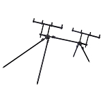 Prologic SVS72780 C-Series Convertible Длинные ноги 4 стержень Под Серебристый Black