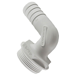 Trudesign 1802154 Aquavalve 1 1/2´´ 90° Резьбовой шланг разъем White 38 mm