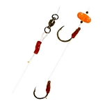 Wizard 79327-903 связанный крючок Monster Surface Livebait Double Classic Black / Green 7/0-9/0