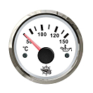 Купить Указатель температуры масла 12/24В 50-150°C Ø57x45мм вырез Ø52мм белый-серебристый с подсветкой, Osculati 27.322.09 7ft.ru в интернет магазине Семь Футов